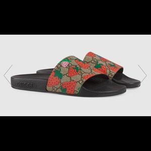 Gucci Strawberry Slides
